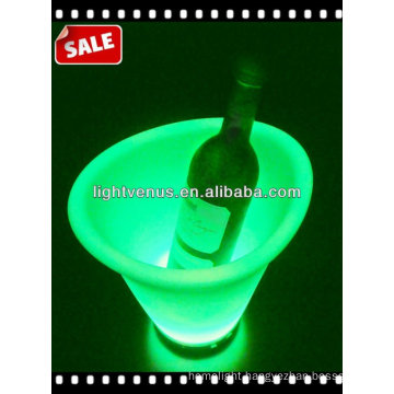 RGB color change single wine bottle holder